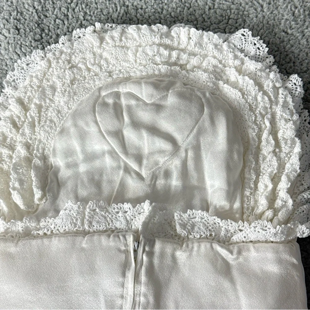 Vintage Luxurious White Baby Sleeping Bag Bunting‎